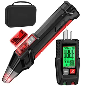 Circuit Breaker Finder with LCD Display, GFCI Outlet Tester, Electrical Circuit Tracer Tool with NCV Test & Flashlight, Includes Carrying Case - KT301
