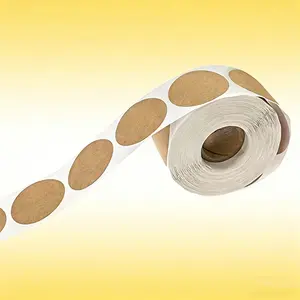 Kraft Dissolvable Food Container Labels, 500pcs Per Roll for Mason Jars and Homemade Canning, Thoughtful Gift for Christmas, Thanksgiving and Festive Occasions