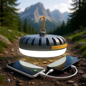 Outdoor emergency lighting Solar charging Long battery life Camping light Multifunctional lighting can charge mobile phones