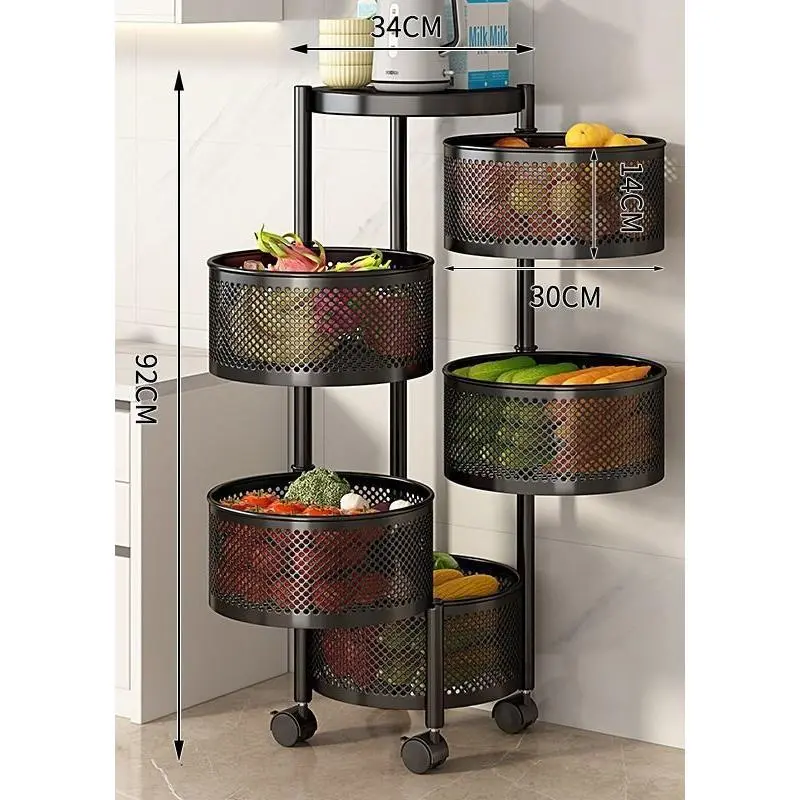 Black round style [five layers] 