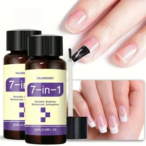 7-In-1 Keratin Nail Strengthener, Powerful Nail Care Essence, 8-Hour Protection, Quick Results, Suitable for Sensitive Skin, 2-Pack