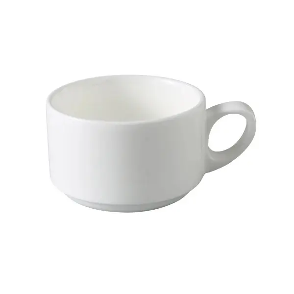 Yanco International VS-001 3.5 x 2.25 in. Versailles Stackable Cup, White - 8 oz