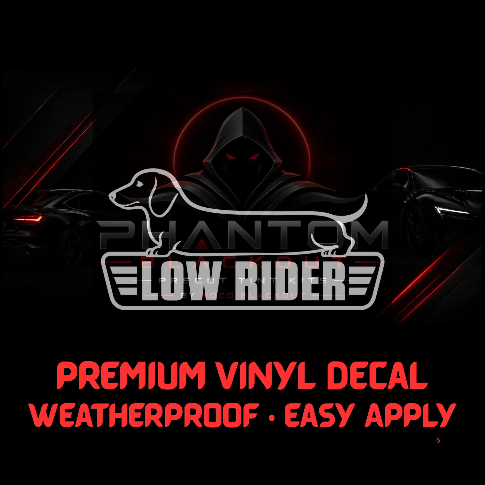 #059 - Low Rider Dachshund Vinyl Decal