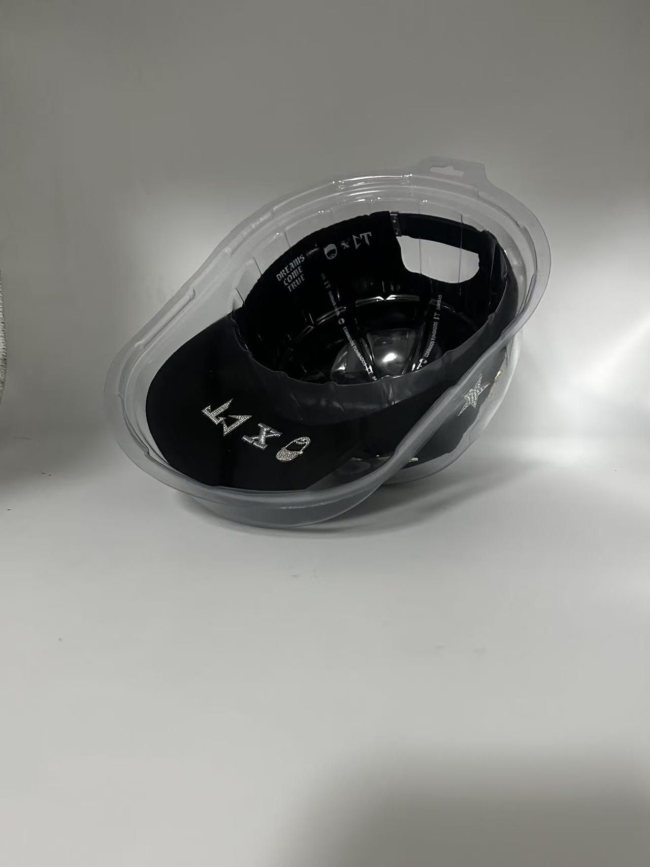 Rhinestone Star Moon Streetwear Snapback Hat - Black Embroidered Hip Hop Baseball Cap, Unisex Adjustable Urban Street Style Headwear