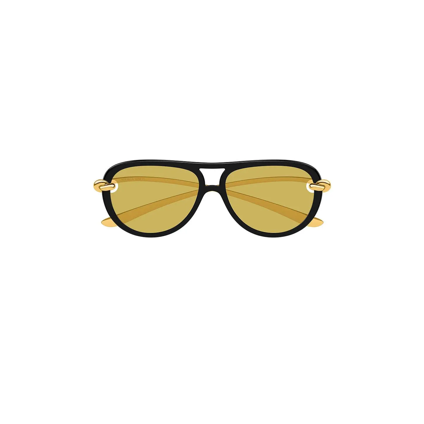 Bottega Veneta Oval Sunglasses in Yellow