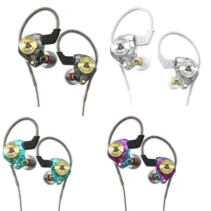 2026 Upgrade QKZ AK3 In-Ear Monitor Headphone, Wired Gaming Earbuds with MIC, Deep Bass Sound, Portable 3.5mm Wired Gaming IEM in-Ear Earphones Ear Buds, for Singers Musicians with MIC IEM for Music Video Calling