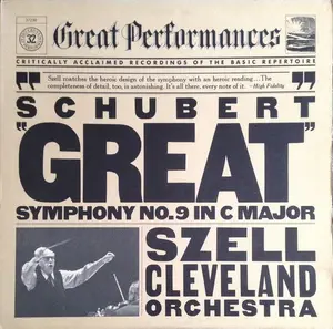Franz Schubert / George Szell, The Cleveland Orchestra - Symphony No. 9 In C Major, "Great" (Very Good Plus (VG+)) Classical (LP, Album, RM)