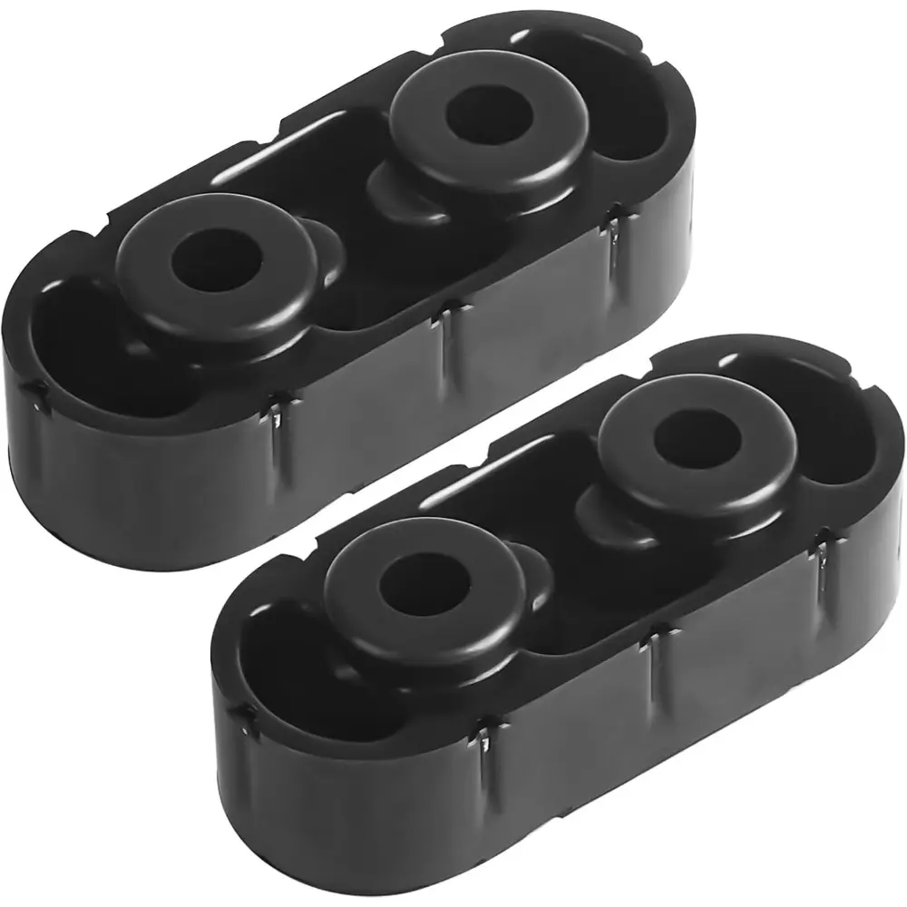 2pcs Exhaust Muffler Hanger Insulator 15092802 with Built-in Iron Frame - Compatible with Chevy Express, Suburban, Silverado 1500-3500 HD, Yukon, Savana, Sierra 1500-3500 HD Car Tailpipe Fasteners