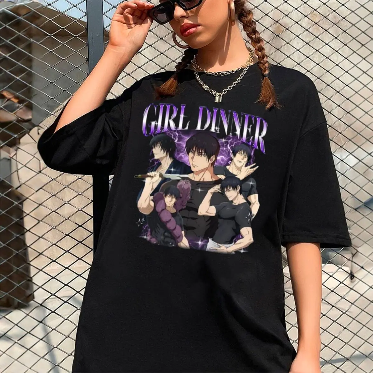 Toji Fushiguro Shirt, Jujutsu Kaisen Sweatshirt, Girl Dinner Anime Hoodie, Gift For Jjk Anime Shirt, Unisex Sweater Pullover Tee