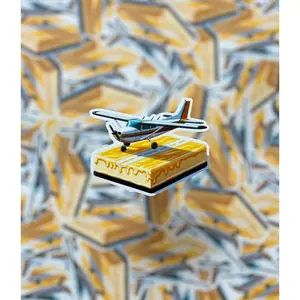 Airplane Butter Landing Sticker High Wing Airplane Sticker for Pilots Airplane Gift Sticker