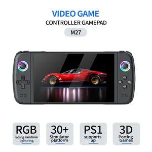 HD game console portable pocket retro handheld video game console 7.0-inch IPS screen 1024 * 600 display RGB lights support remote control support 3D God of War game