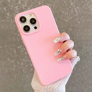 Solid Color Phone Case, Anti-drop Cellphone Protective Case, Total Protective Shockproof Mobile Phone Cover for iPhone, Casing, Smartphone, Protection