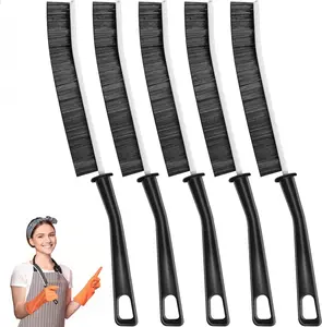 Mom's Ultimate Crevice Cleaner Pack - 5 Multifunctional Hard Bristle Brushes for Tile Grout, Window Tracks & Hidden Grime Home Tools Gadgets Handle Cleaning,Multifunctional Gap Scrub,  Bathroom Cleaner Tools for Household Use,brush pro Hardware Hammer sum