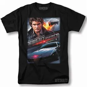 Knight Rider Shirt David Hasselhoff Kitt Poster Vintage Graphic Design T-Shirt Hot Trending Shirt/Sweatshirt/Hoodie