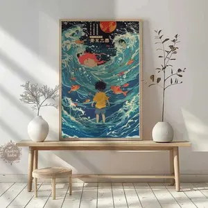 Ponyo Anime Art Print Japanese Style Poster Unframed Poster