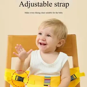 Universal Baby Dining Safety Belt, Portable Kids High Chair Harness, Child Seat Waist Stool Fixing Strap for Outdoor Travel & Daily Use