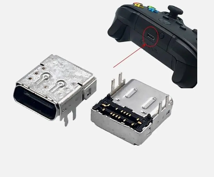 Xbox Series S|X and Elite 2 Controller - Replacement USB-C Charging Port Connector