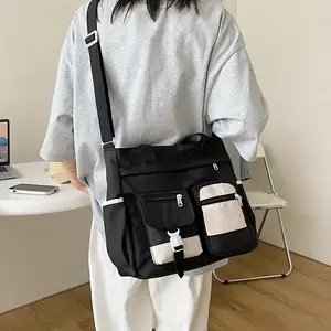 Crossbody Cute Medium Bags for Teens Kawaii Messenger Purse Nylon Shoulder Tote Bags for Christmas Party