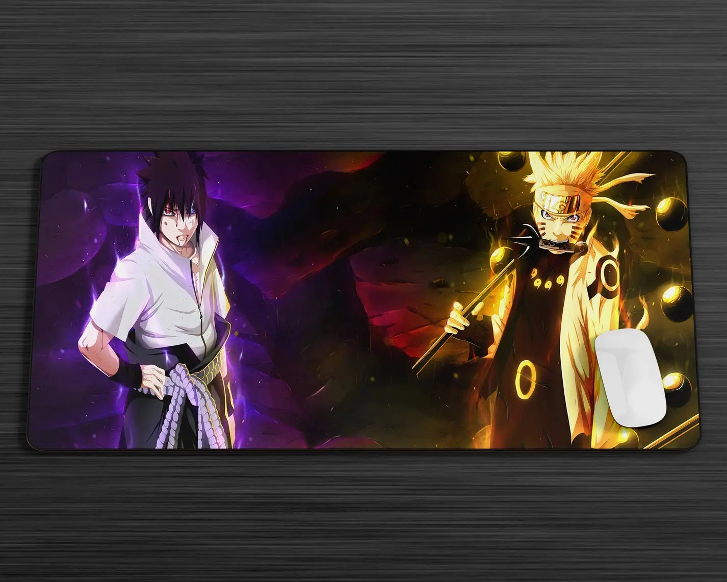 Naruto x Sasuke SixPaths Sage Gaming Mouse Pad, Anime MousePad, Gaming decor ,Boyfriends Gift, pc accessories, office desk accessories,anime desk mat