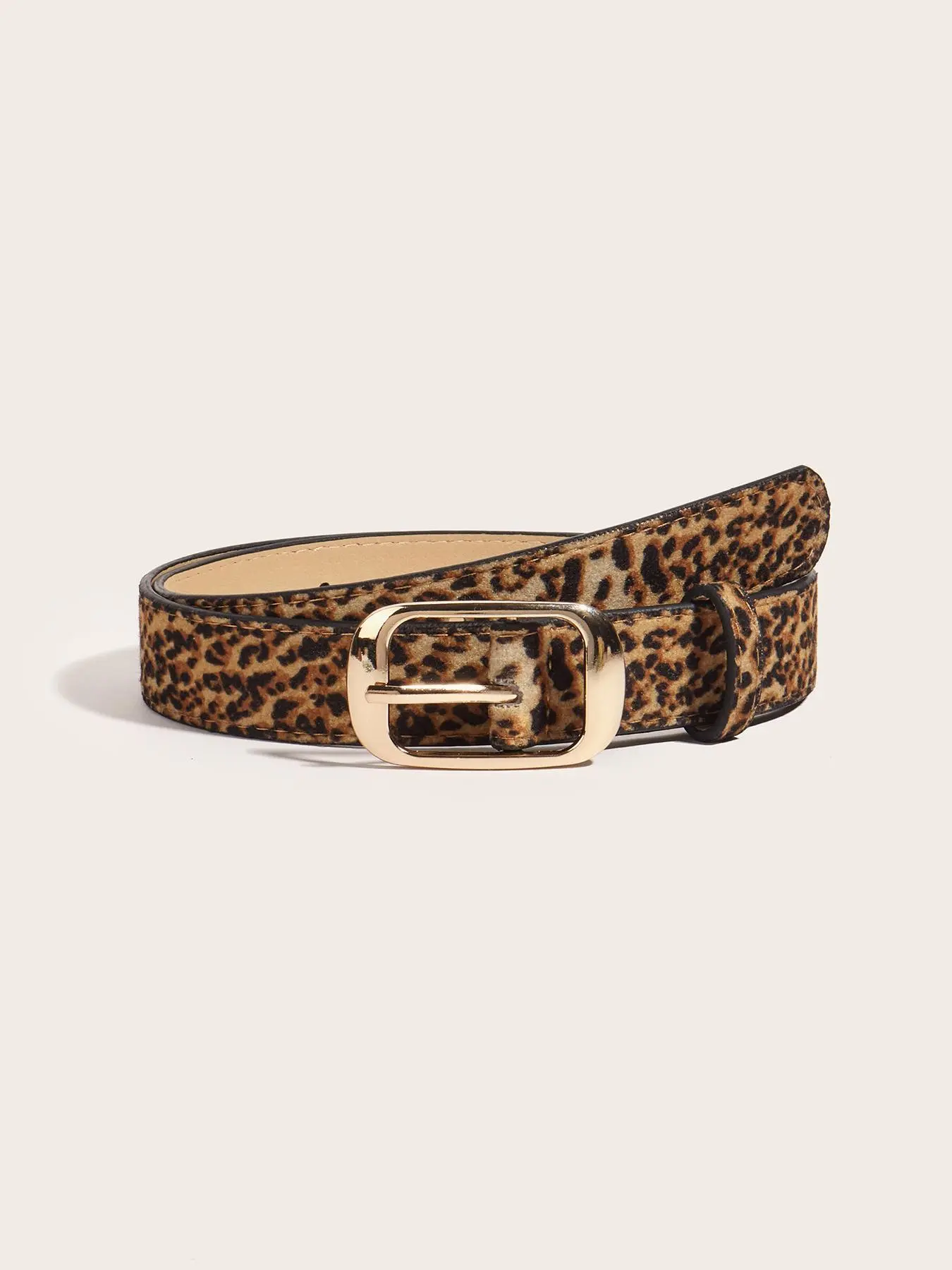 Women's Fashion Leopard Print PU Leather Belt, Casual Waistband for Jeans, Fashion Belt for Party, Daily Clothing Decor, Trendy All-match & Exquisite Design Belt for Gift, Casual Dress Belt