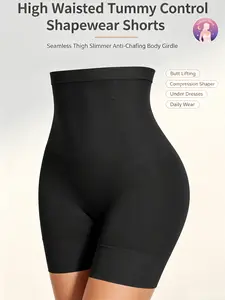 High Waisted Tummy Control Shapewear Shorts for Women, Seamless Thigh Slimmer Anti-Chafing Body Girdle, Butt Lifting Compression Shaper Under Dresses Leggings Daily Wear