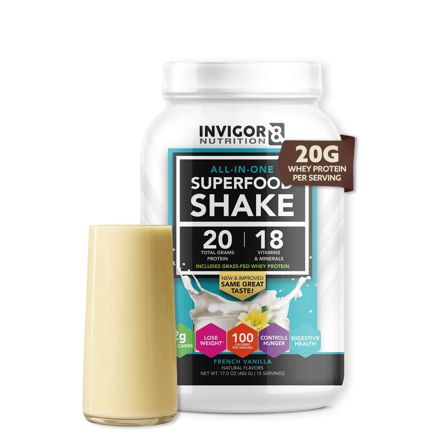 Invigor8 French Vanilla Superfood Shake