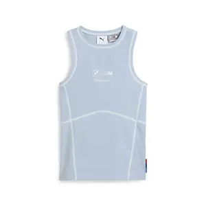 PUMA Womens Bmw M Motorsport Lifestyle Crew Neck Tank  Casual - Blue