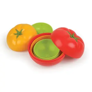 Genuine Fred Home Grown Tomato Measuring Cups – Cute Tomato-Shaped Kitchen Gadget for Fall Baking, Cooking & Cooking Lovers – Fun Novelty Gift for Home Cooks, Foodies, or Tomato Enthusiasts