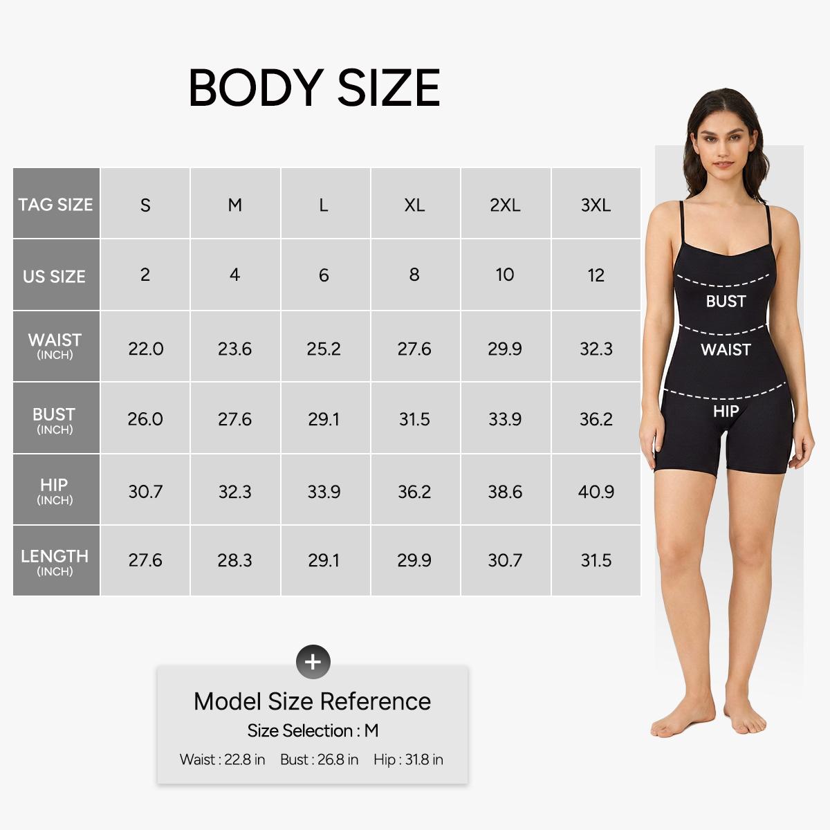 Nebility Women's Bodysuit Shapewear Full Body Stretchy Compression Jumpsuit High Elasticity Body Shaping Fashionable Womenswear