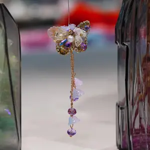 110Crystal Flower Bead Charm – DIY Pen Topper / Phone Strap Pendant / Handmade Jewelry Accessory