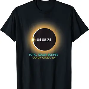 Sandy Creek Ny Total Solar Eclipse 040824 Souvenir T-shirt