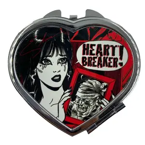 Elvira Heartbreaker Heart Comic Compact Mirror