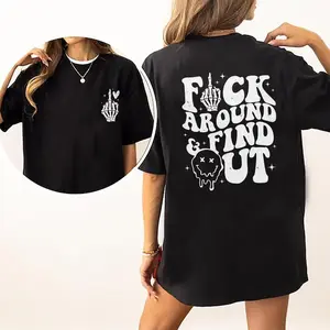 Unisex Street Wear Top, Funny T-shirt for Women, Funny Saying Womenswear, Fabric Casual Outfit For Women