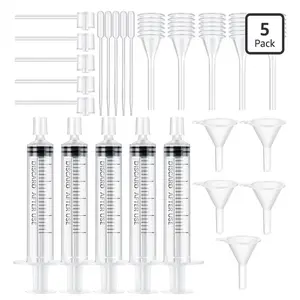 25-Piece Perfume Refill Pump Kit for Bottles, Home Supply Storage Solution Including Funnels, Dispenser Pumps, Syringes, and Liquid Atomizer Bottle Droppers