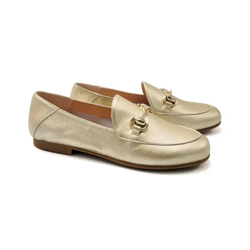 Ruth Secret Light Gold Chain Loafer