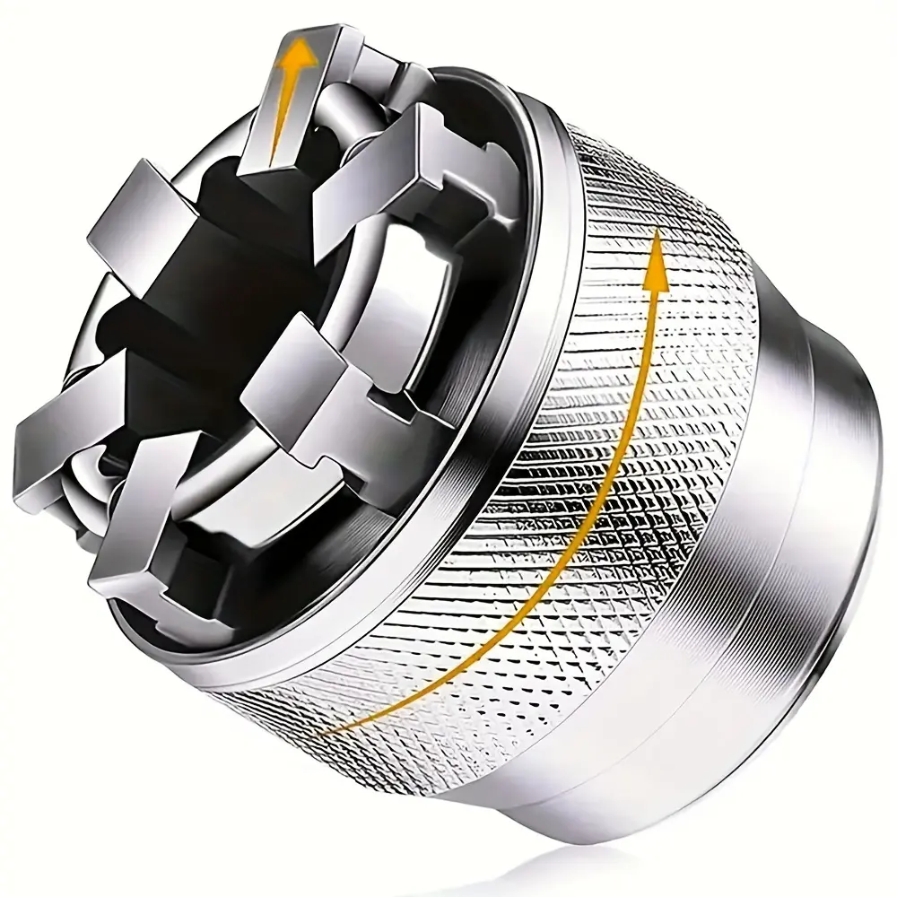 Adjustable Universal Socket Wrench Grip Adapter Tool, 10-19mm Hex Nut & Bolt Fit, 3/8" Drive Ratchet Torque Wrench & Power Drill Compatible, Durable Hand Tool for DIY Automotive & Home Repair Supplies Gifts, Tools