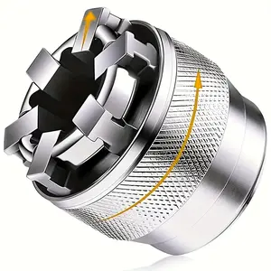 Adjustable Universal Socket Wrench Grip Adapter Tools, 10-19mm Hex Nut & Bolt Fit, 3/8" Drive Ratchet Torque Wrench & Power Drill Compatible, Durable Hand Tool for DIY Automotive & Home Repair