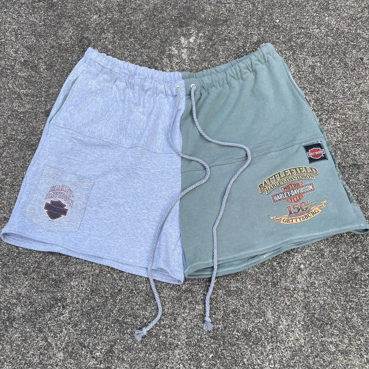 1/1 Upcycled Harley Davidson Shorts - XL