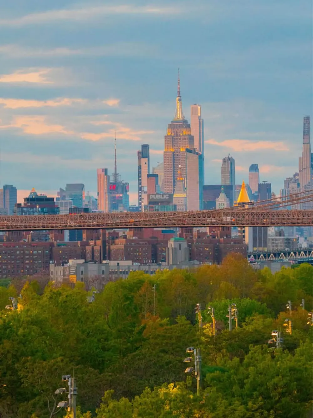 New York City Balcony View Brooklyn Bridge Park Architecture