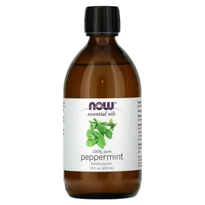 NOW Foods Essential Oils, 100% Pure Peppermint, 16 fl oz (473 ml)