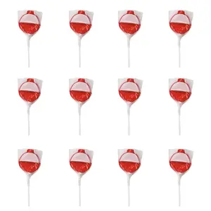 2" Little Fisherman Bobber Cherry Flavor Lollipops - 12 Pc.