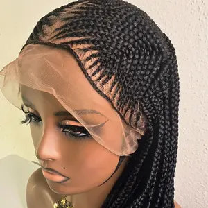 Black 36inches Synthetic Braided Wig for Classic Ladies with Natural Look Comfortable Fit and Easy Maintenance