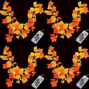 Flower Dance Maple Leaf LED String Lights, versatile autumn décor that doubles as fairy lighting for rooms, bedrooms, or girlish spaces Back to School Sale Back to School Deals Back to School Fashion TikTokShopBacktoSchool