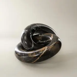 Z Gallerie Brown Marble Links Costume Jewelry Necklace - Fashion Accessory for Decoration