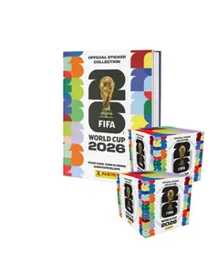 FIFA World Cup 2026 Panini Stickers - Hardcover Album + 100 Pack COMBO