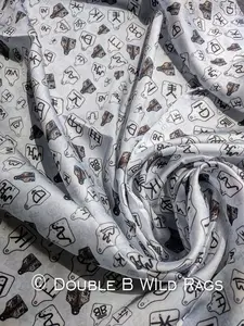 Wild Rag Black and Gray Cattle Tags