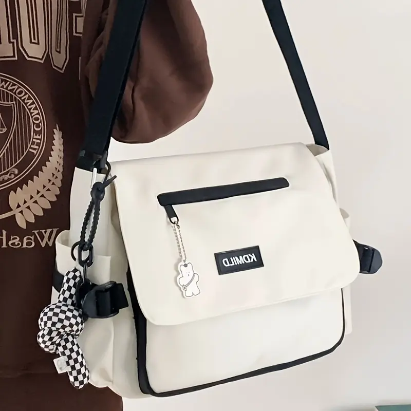Simple 100-piece Diagonal Bag, Large-capacity Shoulder Bag for Women Commuting, Trendy Men's Diagonal Bag