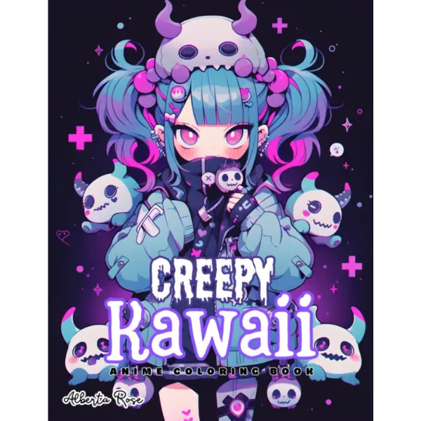 Creepy Kawaii Chibi and Monsters Coloring Book: Spooky-Cute
