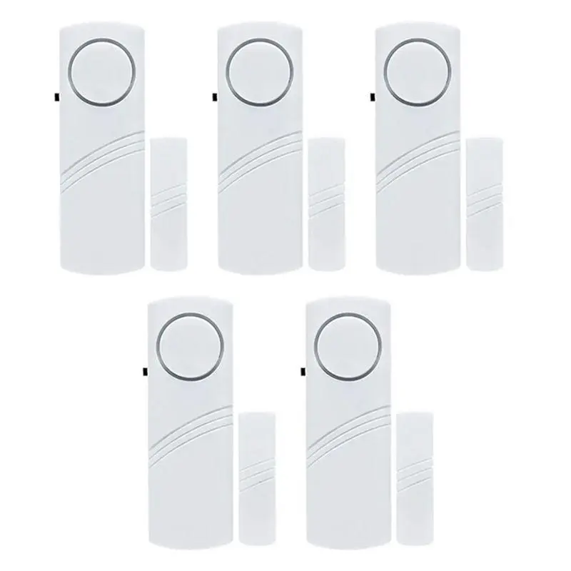 5 Set/Lot Wireless Burglar Alarm – Door and Window Magnetic Sensor Alarm for Smart Home Security Protection