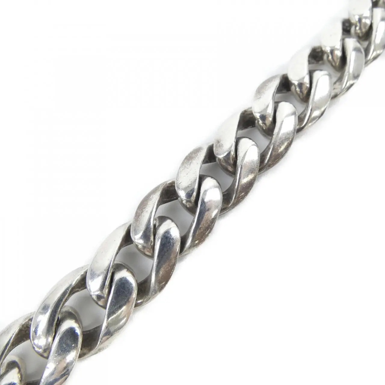 Pre-owned Chrome Hearts Sterling Silver 925 (Ag925) Small Leather Goods Classic Link 925 Bracelet